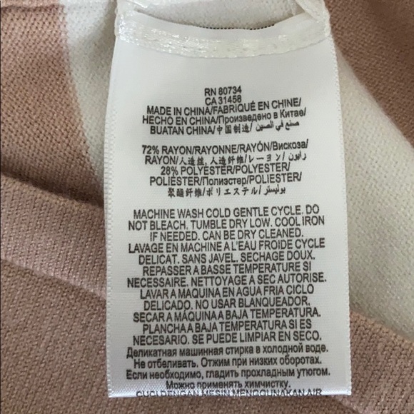 BCBGMaxazria stretch shift dress cream/tan white - Picture 7 of 9